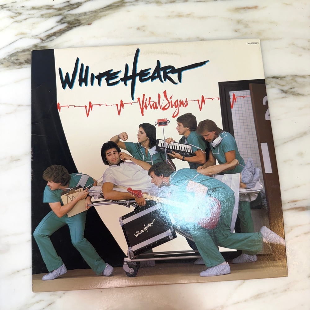 White Heart – Vital Signs LP Vinyl Christian Rock Album